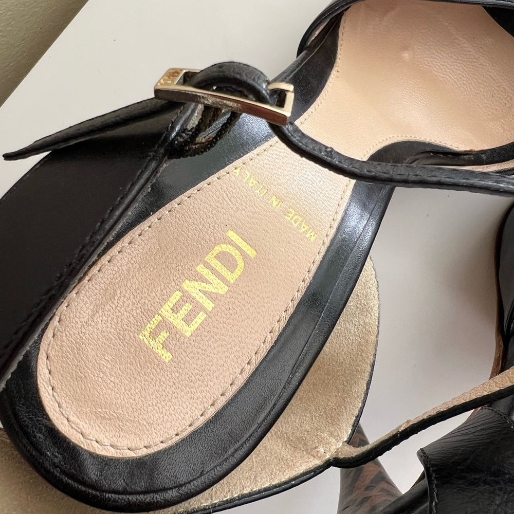 FENDI  Black Stiletto Heels - Picture 9 of 15